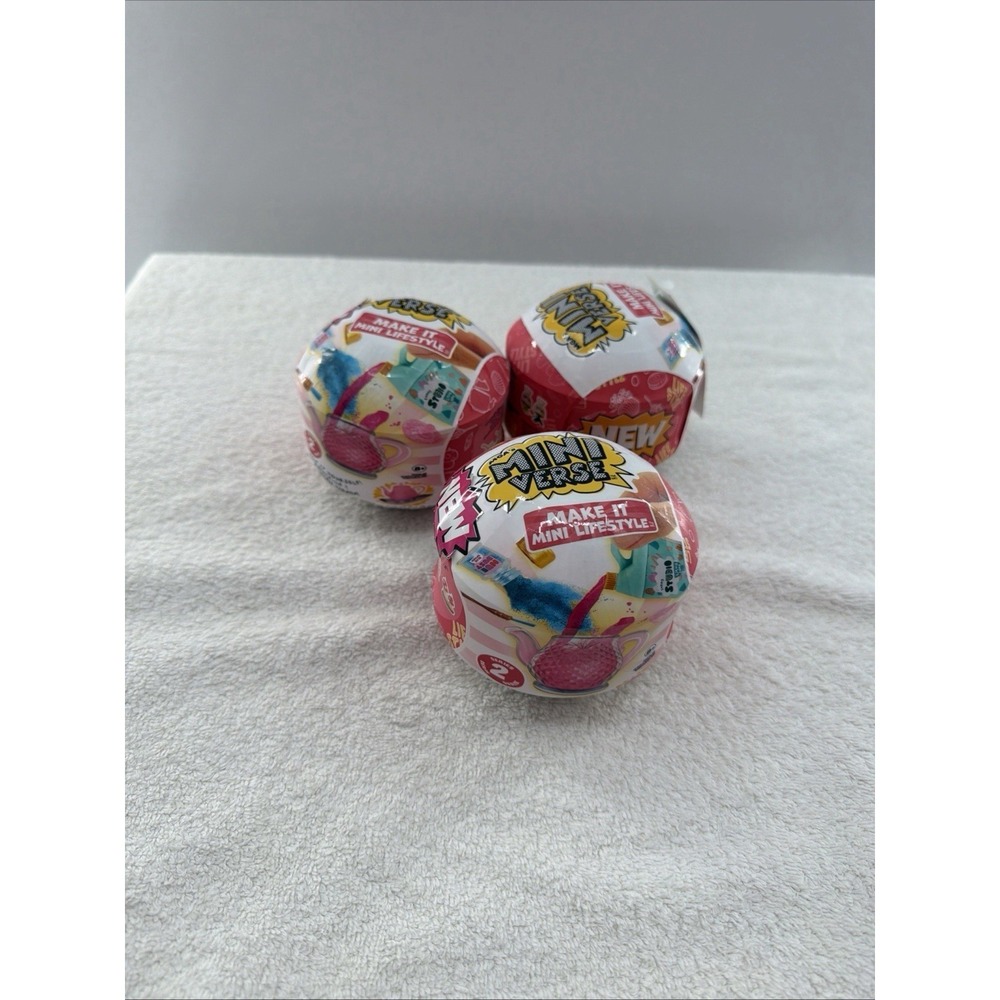MGA Miniverse Series 1 Make It Mini Lifestyle -Set of 3 Sealed Collectible Balls